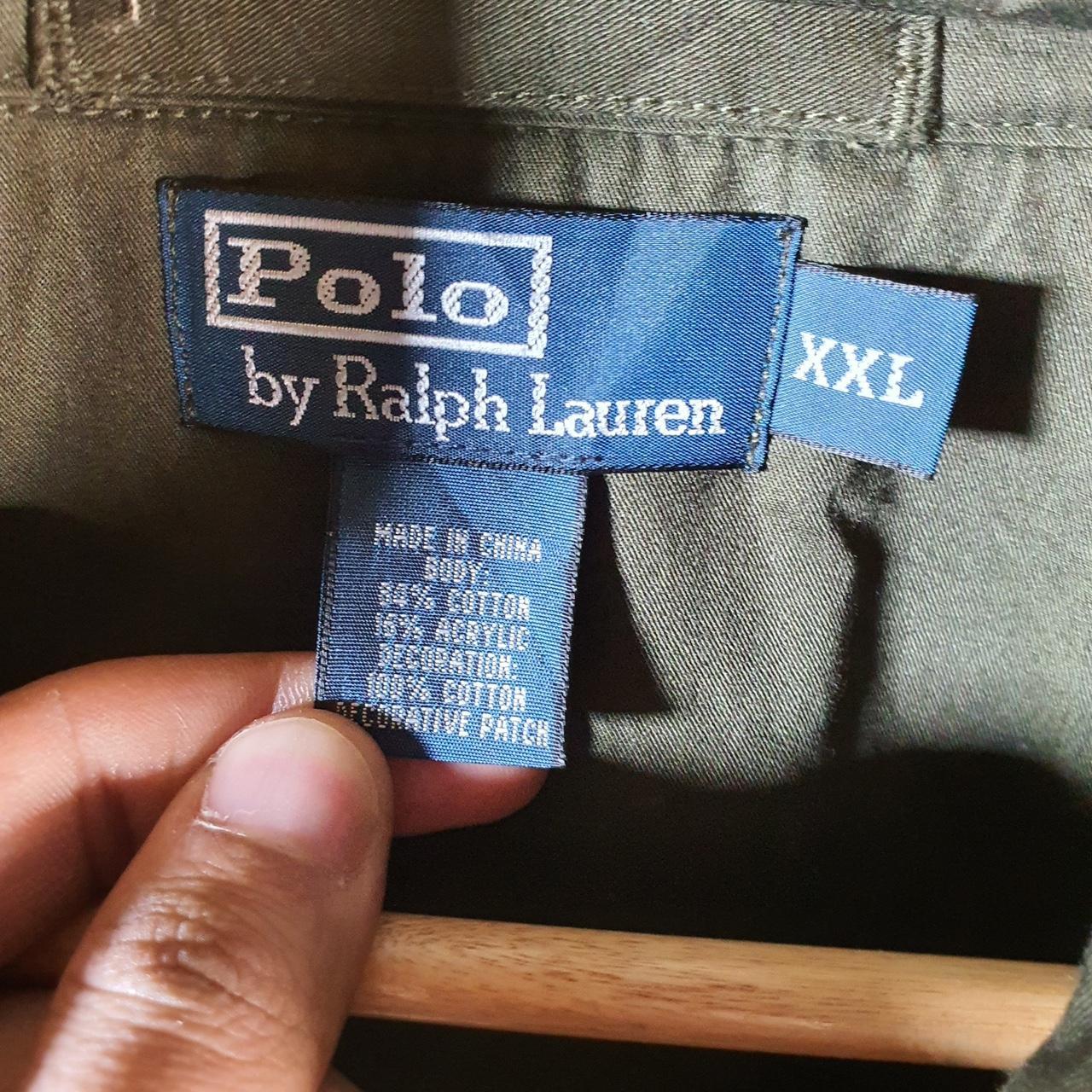 Polo Ralph Lauren Olive Fleece-Lined Hidden Hood Full Zip Jacket Patch Logo Mens 2XL