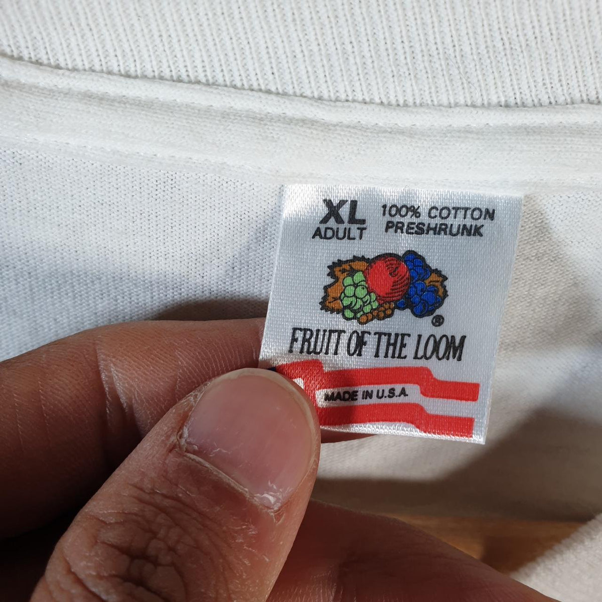 Vintage Fruit of the Loom Dallas Morning News 1994 USA Single Stitch T Shirt Men’s XL White Big Fish Vintage