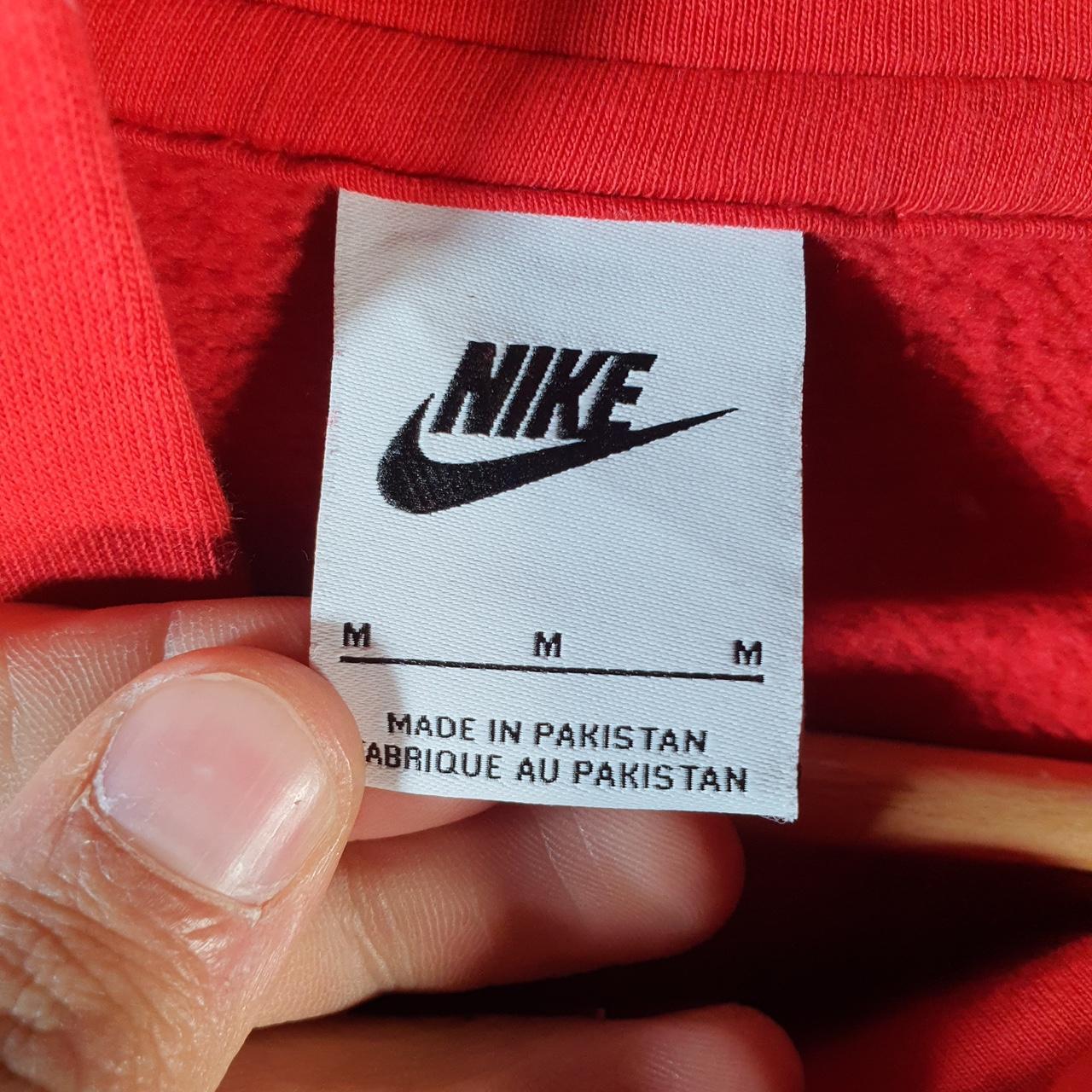 Vintage Nike Club Hoodie Men’s Medium Red Swoosh Y2K Pullover