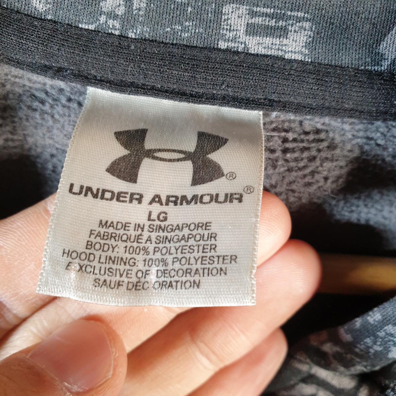 Vintage Under Armour Windbreaker Track Jacket Womens Large Grey USA Full Zip