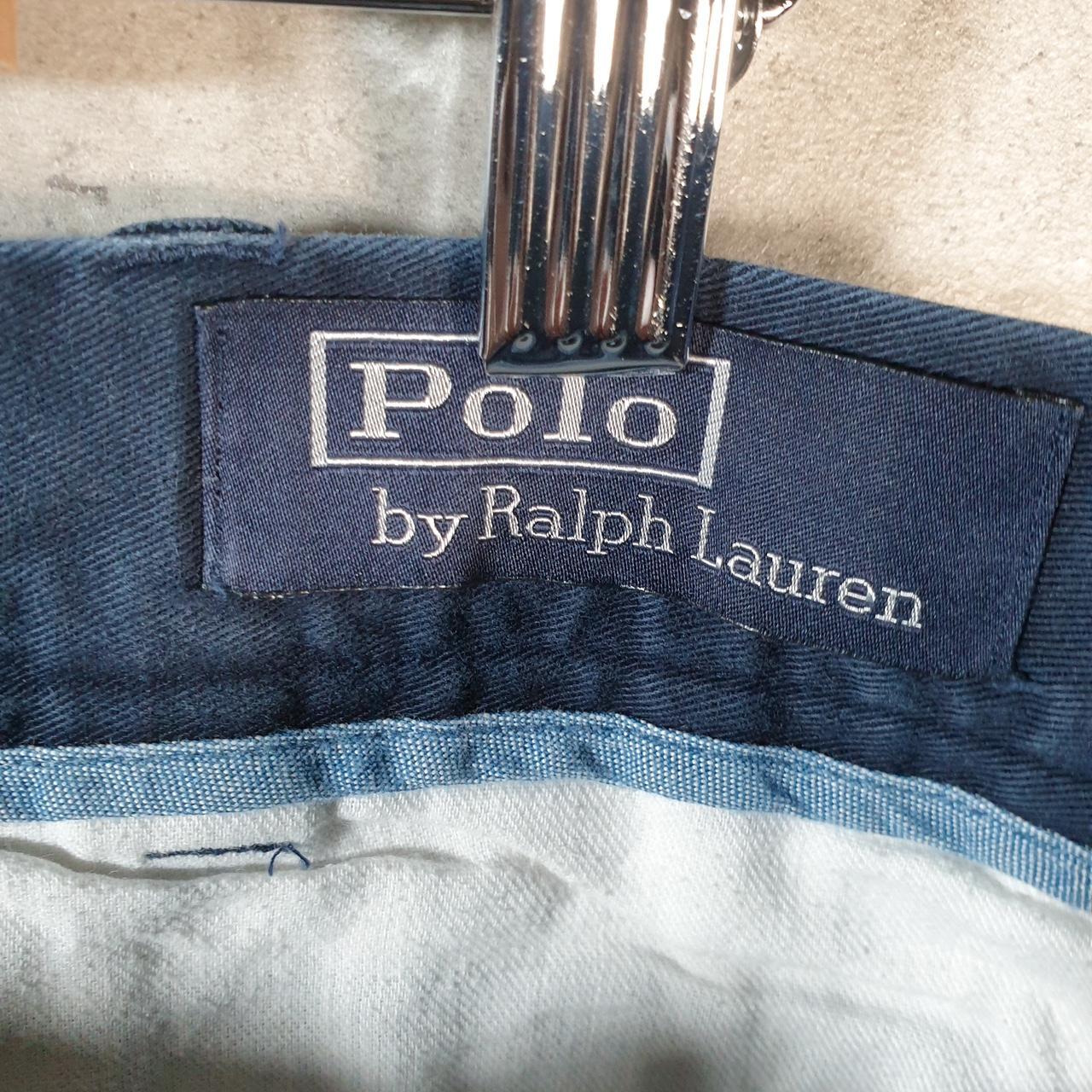 Vintage Ralph Lauren Polo Shorts Jorts Chino Cargo Men’s W40 Navy Blue Baggy Cotton