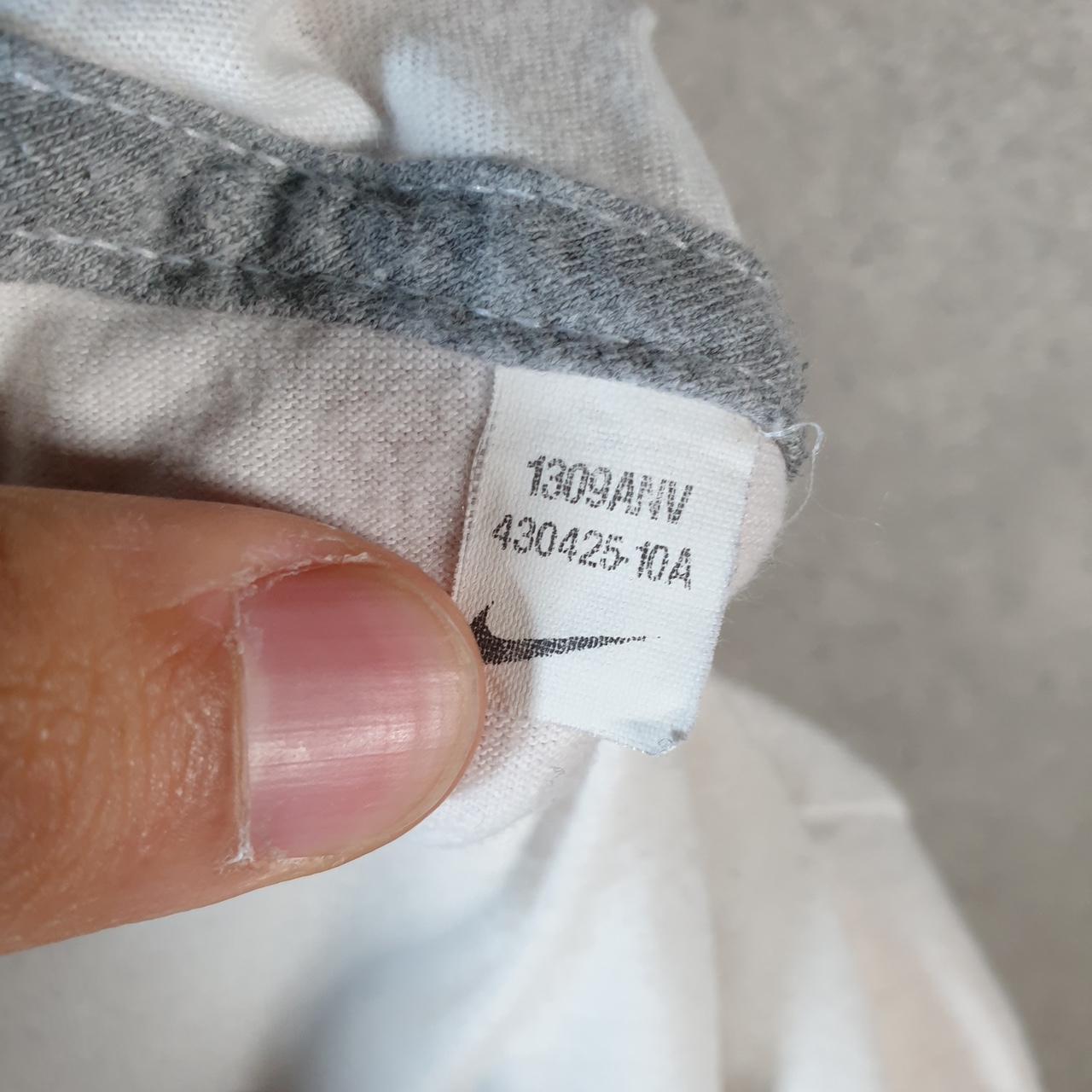 Vintage Nike Spellout T Shirt Shirt Men’s Large White Logo Swoosh Athletic C9597