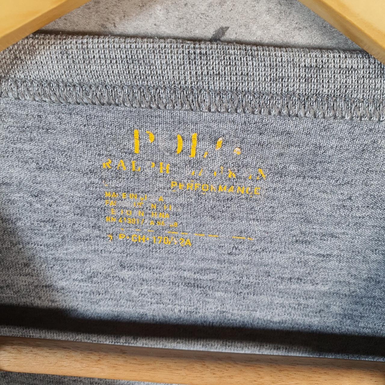 Vintage Ralph Lauren Polo Sweatshirt Men’s Small Grey Cotton Pullover Pony