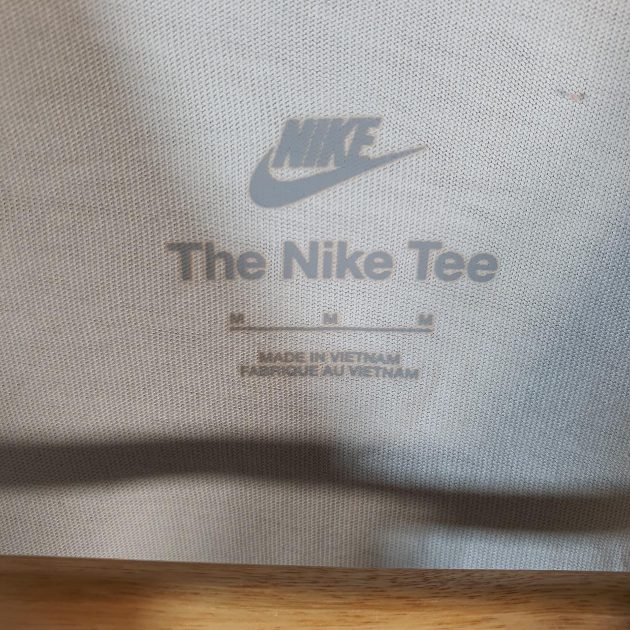 Vintage Nike Air Spellout T Shirt Shirt Men’s Medium White Swoosh Logo Athletic C9846