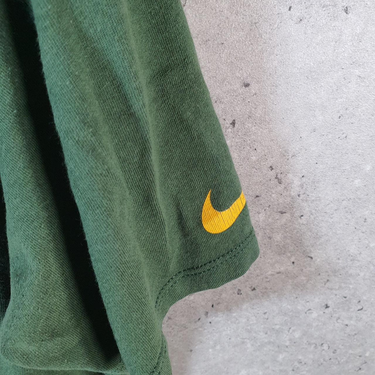 Vintage Nike Dri Fit Green Bay-Packers T Shirt Men’s Large Green Logo Swoosh Athletic
