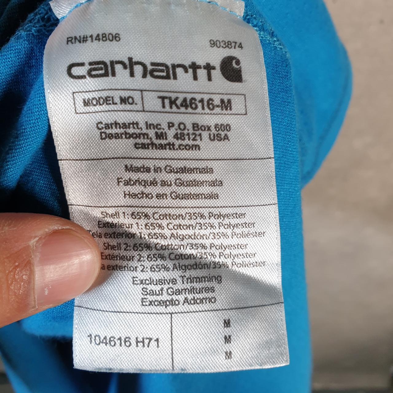 Vintage Carhartt Pocket T Shirt Men’s Medium Blue Workwear Chore Utility Relaxed Fit C9361