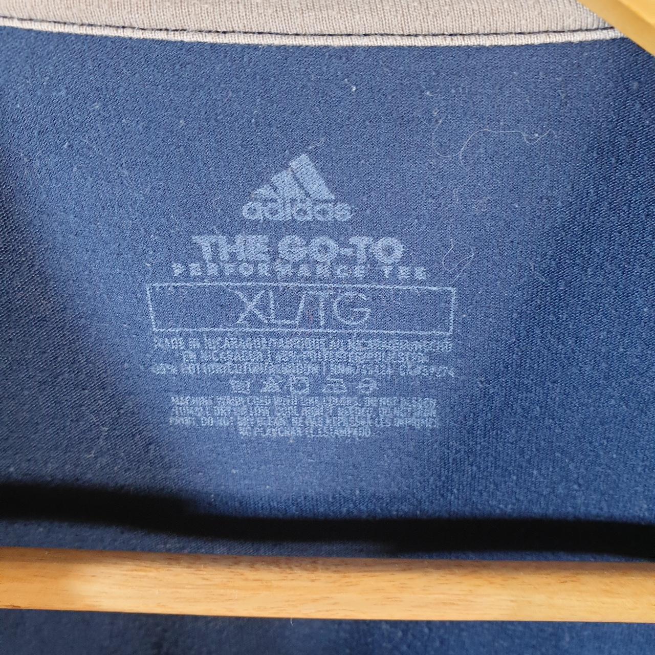 Vintage Adidas Go To Tee T Shirt Men’s XL Navy Blue Three Stripes Logo
