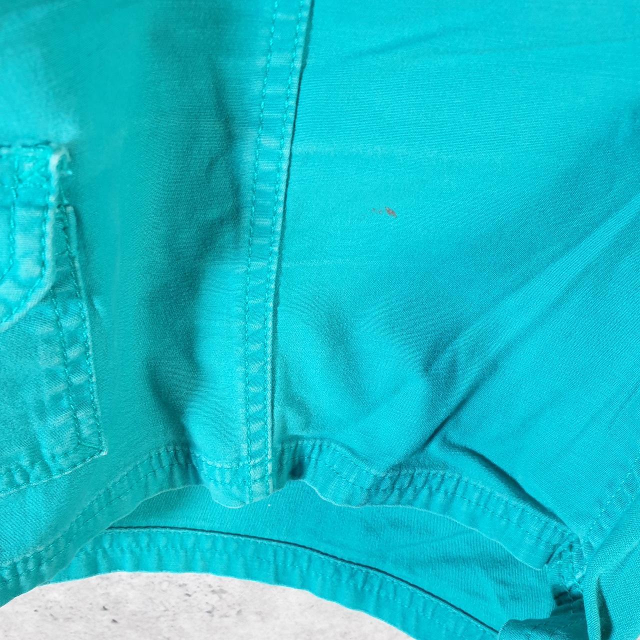 Vintage The North Face TNF Shorts Jorts Chino Cargo Womens UK16 Blue Baggy Cotton