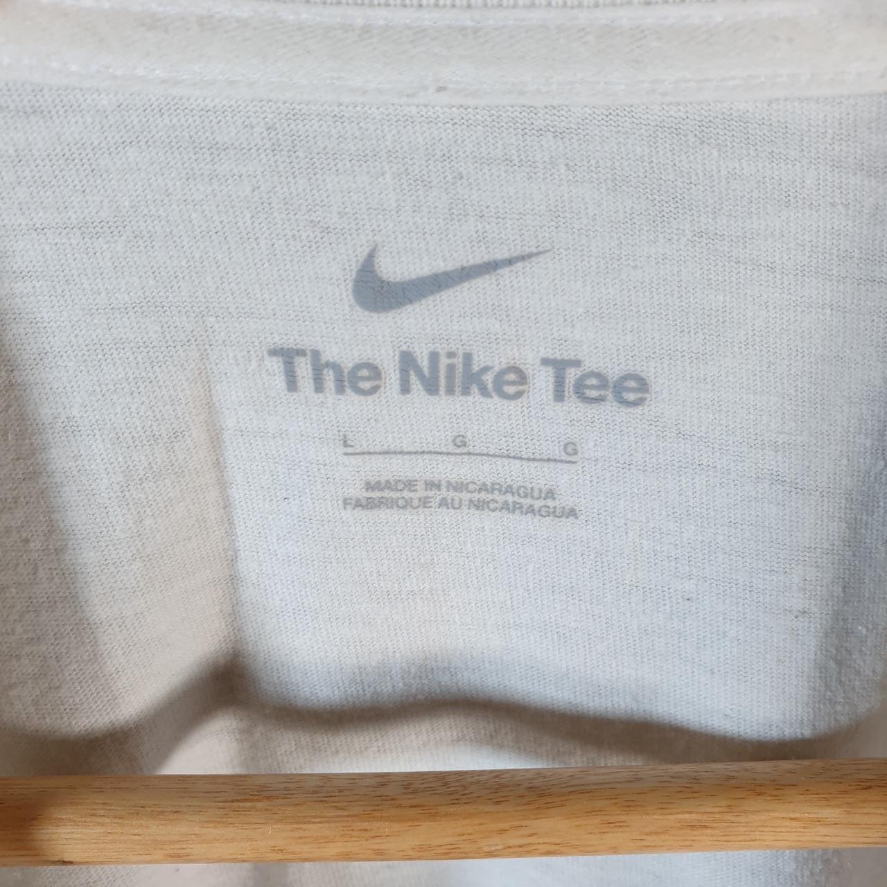 Vintage Nike Spellout Sportswear T Shirt Men’s Large White Logo Swoosh Athletic