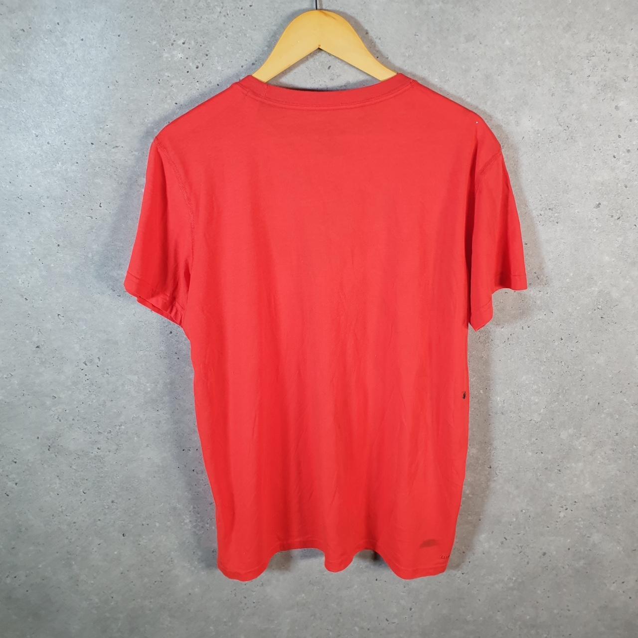 Vintage Adidas Amplifier T Shirt Shirt Men’s Large Red Three Stripes Logo Athletic C9771