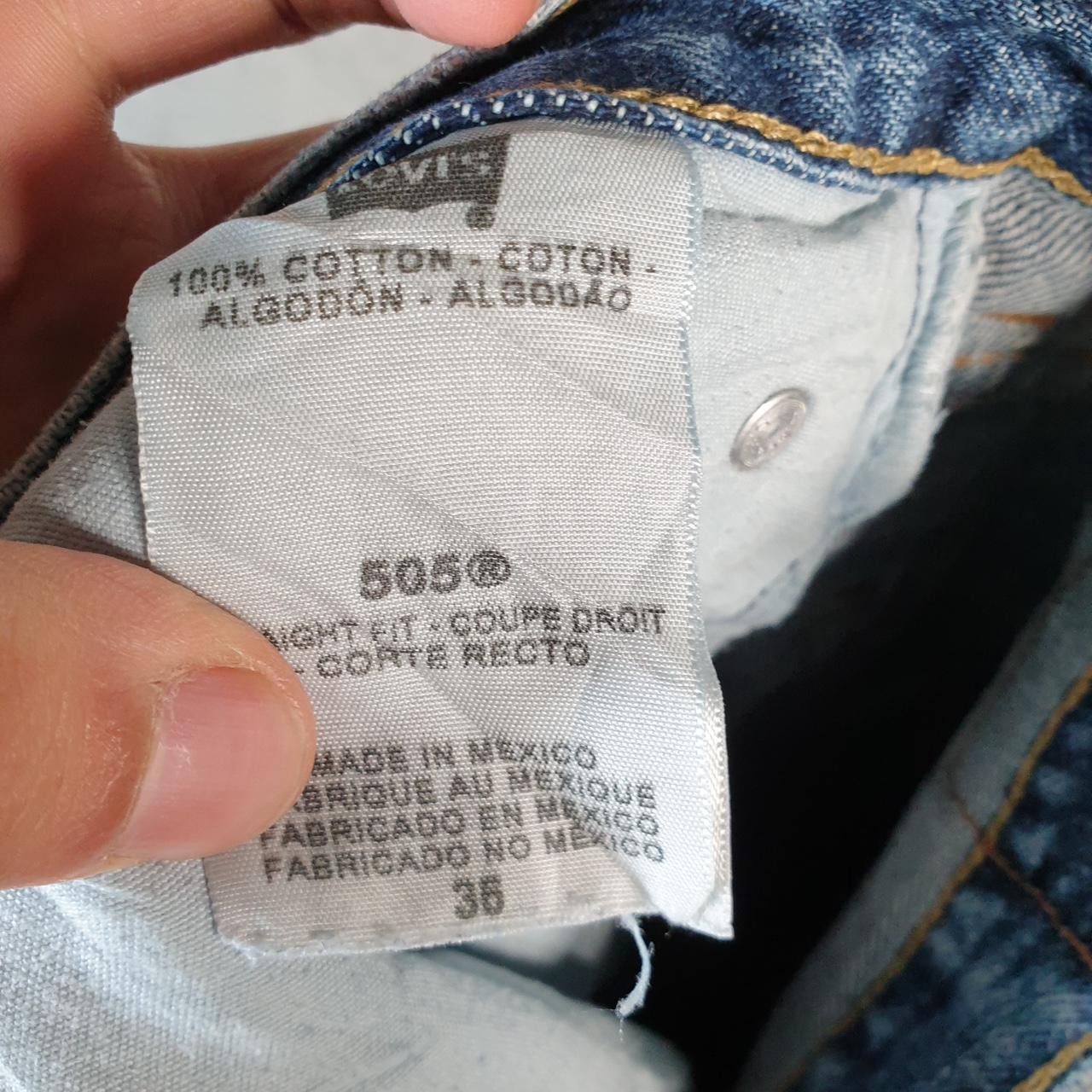 Vintage Levi’s 505 Baggy Shorts Jorts Cargo Men’s W36 Blue Relaxed Denim