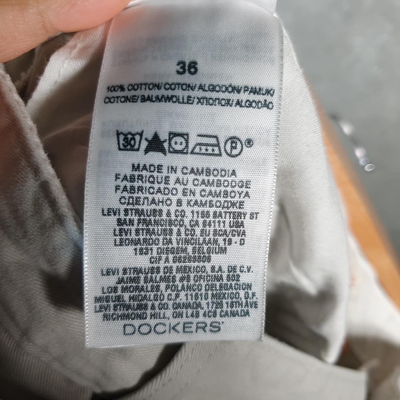 Vintage Dockers Chino Shorts Jorts Cargo Men’s W36 Brown Baggy Cotton A4267