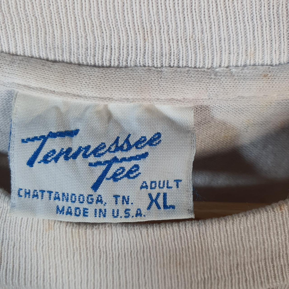 Vintage Tennessee Tee State Fain Texas 1990 Single Stitch T Shirt Men’s XL White