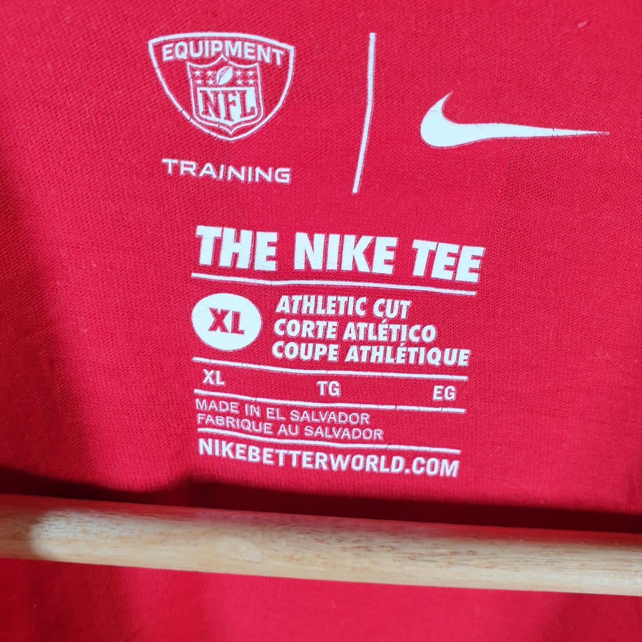 Vintage Nike NFL Tampa Bay Buccaneers T Shirt Men’s XL Red Logo Printed Swoosh Athletic