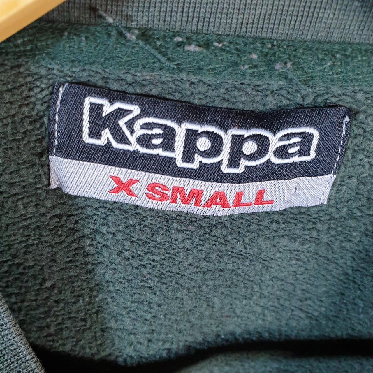 Vintage Kappa Embroidered Sweatshirt Men’s XS Green Y2K Pullover Casual