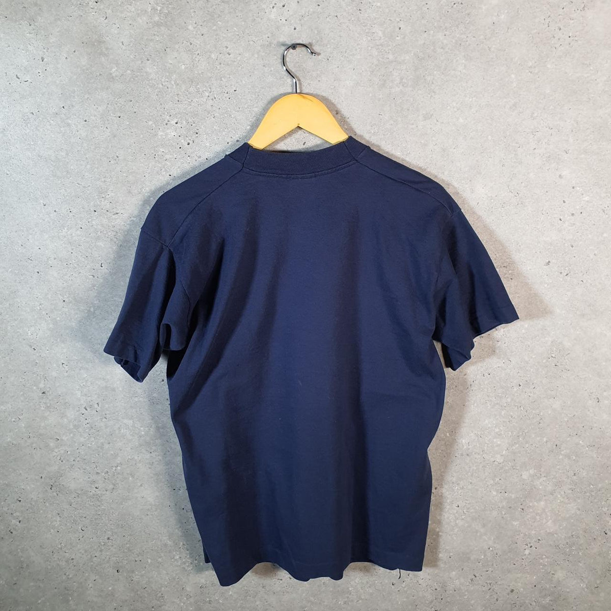 Vintage Fruit of the Loom 1995 Lancaster NRHS Single Stitch T Shirt Men’s Large Navy Blue C9260