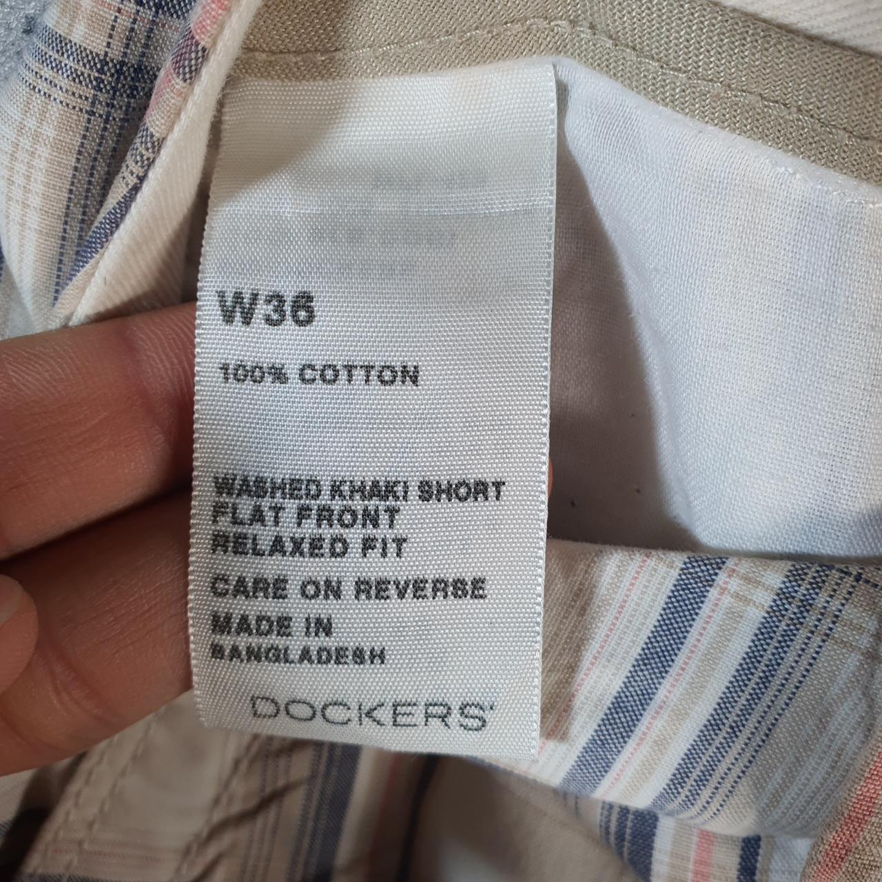 Vintage Dockers Chino Shorts Jorts Cargo Men’s W36 Checkered Baggy Cotton