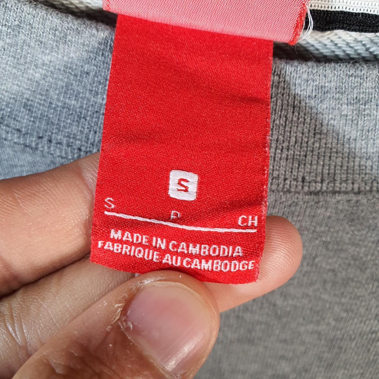 Vintage Nike All Over Print Sweatshirt Mens Small Grey AOP Swoosh Logo