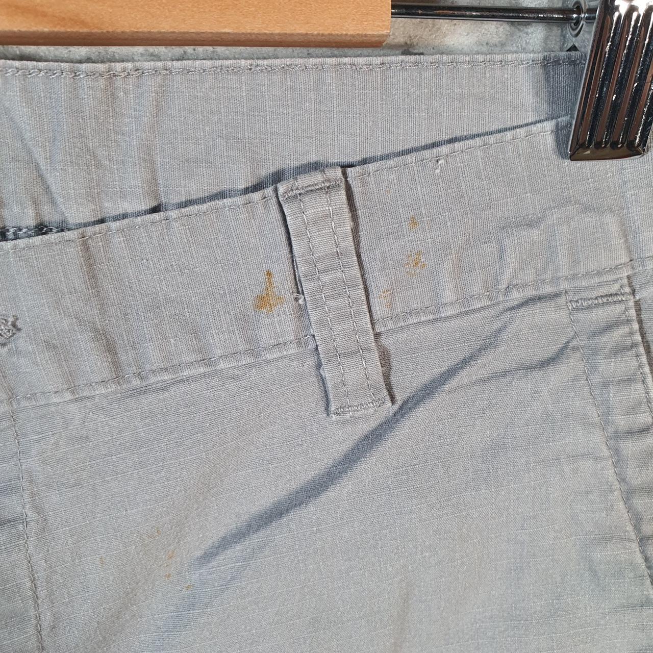 Vintage Dickies Baggy Chino Shorts Jorts Cargo Mens W36 Grey Relaxed Fit