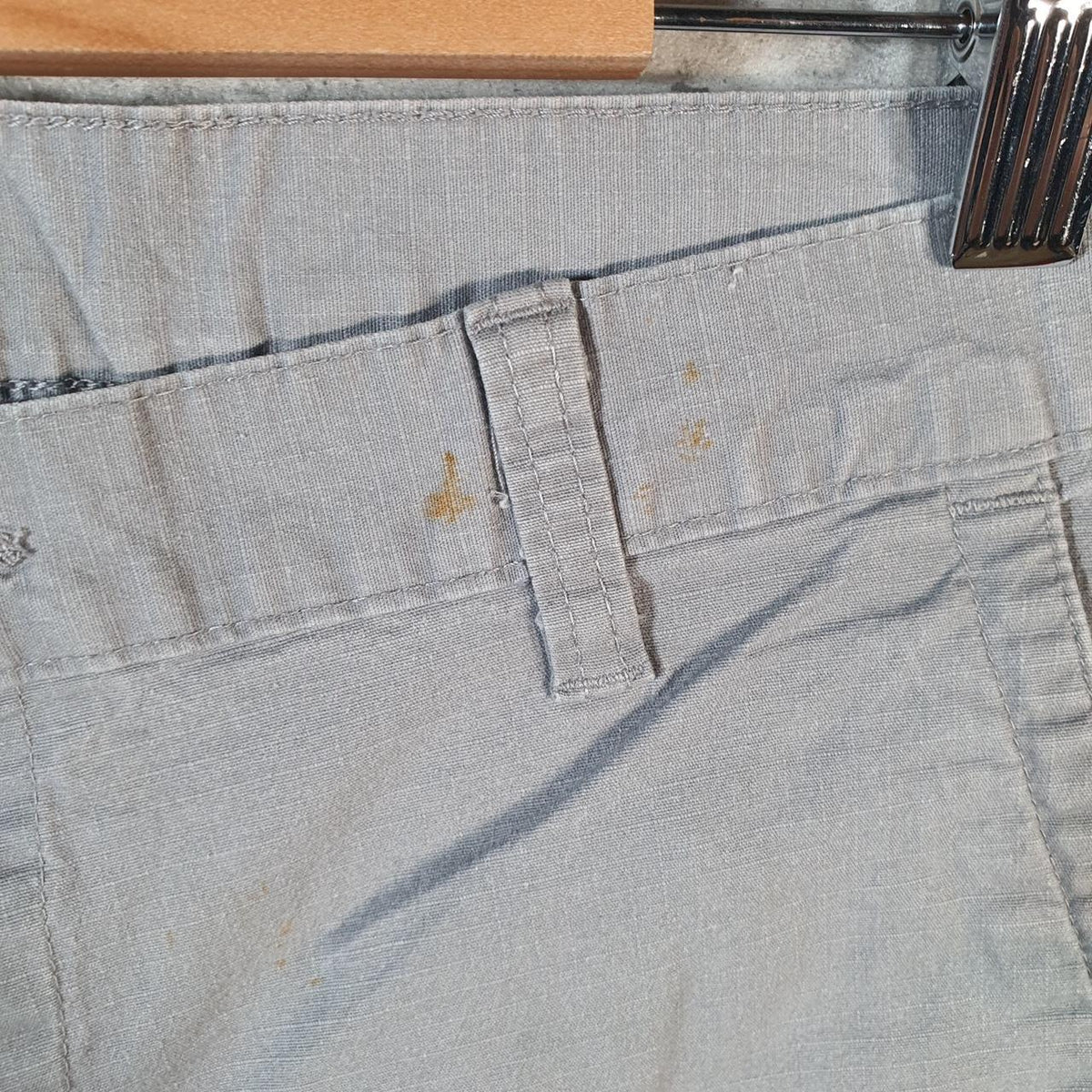 Vintage Dickies Baggy Chino Shorts Jorts Cargo Mens W36 Grey Relaxed Fit