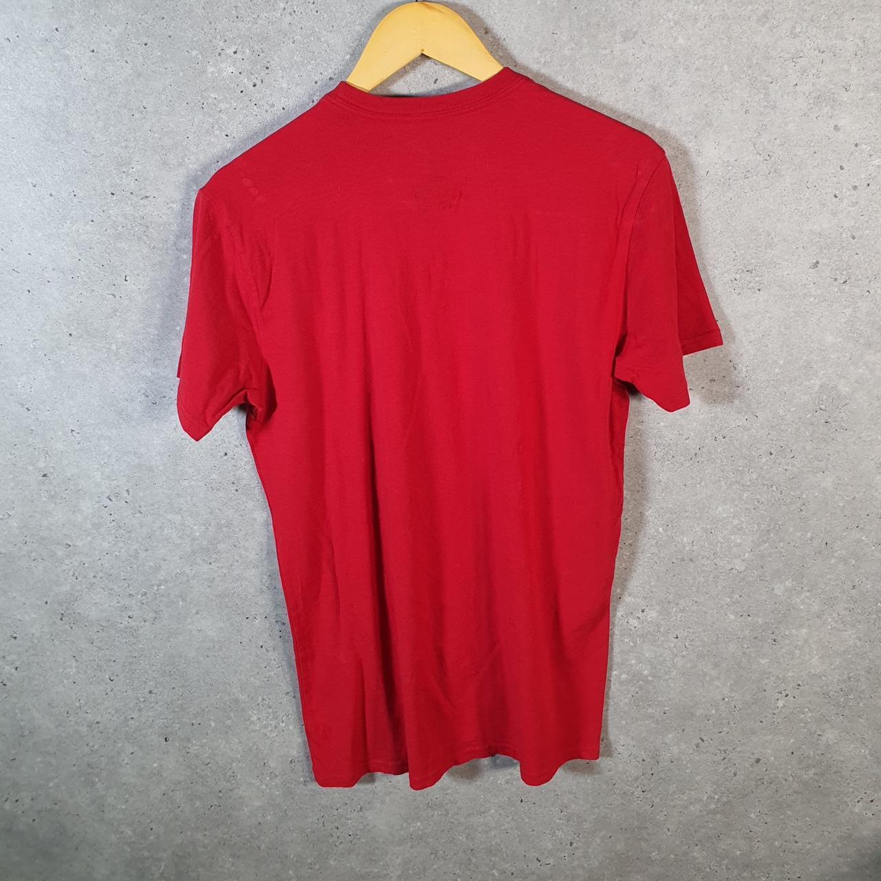 Vintage Ralph Lauren Polo T Shirt Men’s Medium Red Embroidered Pony 4D Flex Fit C9140