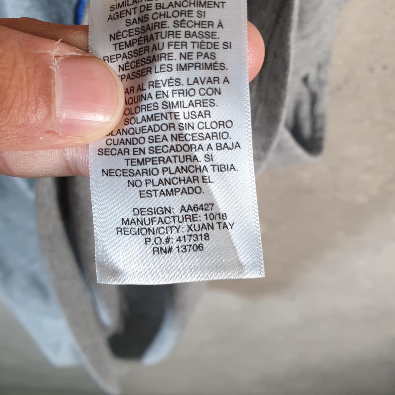 Vintage Adidas Spellout T Shirt Womens XL Grey Three Stripes Logo Athletic C9697