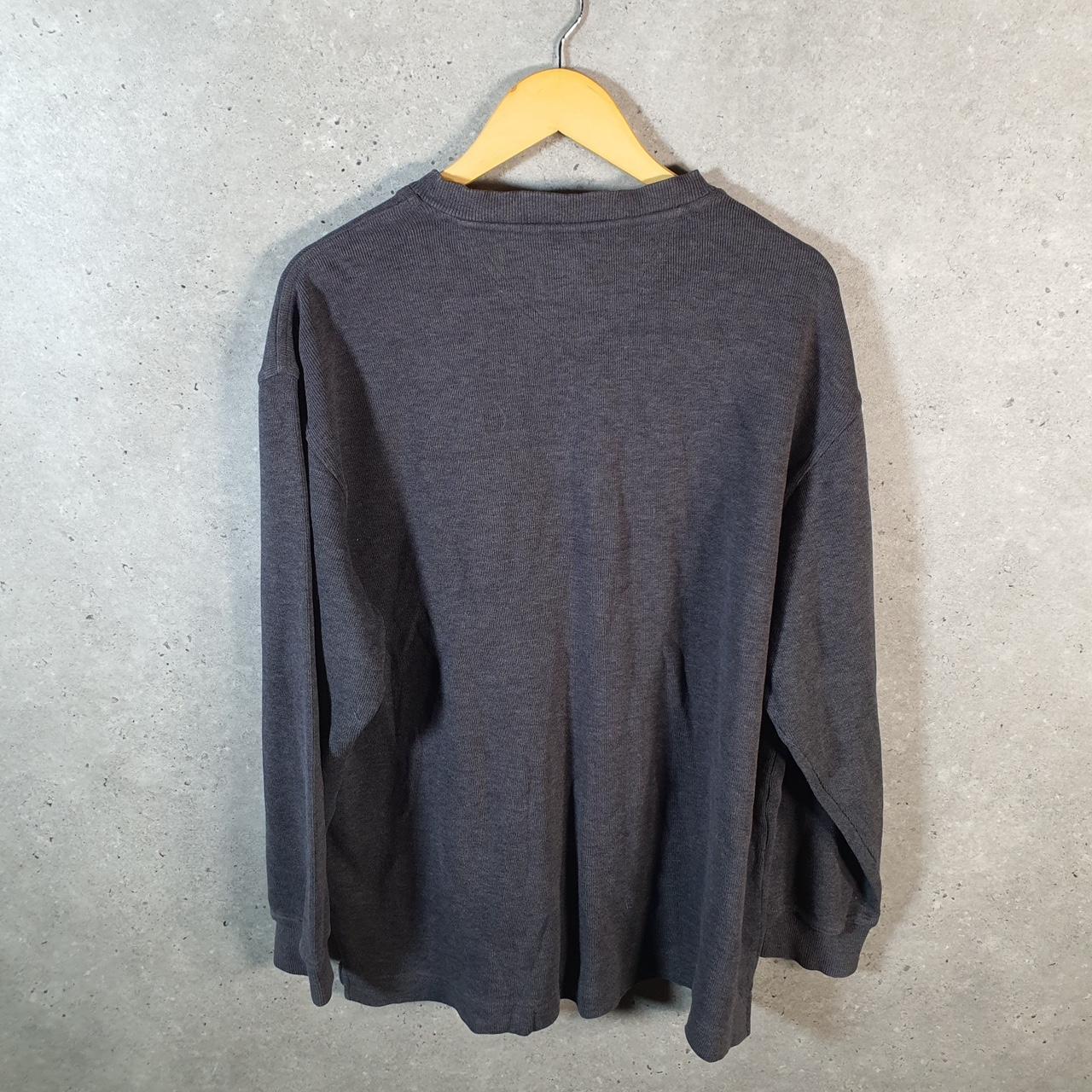 Vintage Fila 1/4 Button Knit Sweater Men’s XL Grey Y2K Pullover Casual