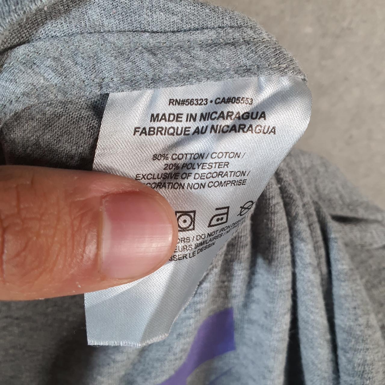 Vintage Nike Club T Shirt Men’s XL Grey Printed Single Swoosh Logo Athletic Big Fish Vintage