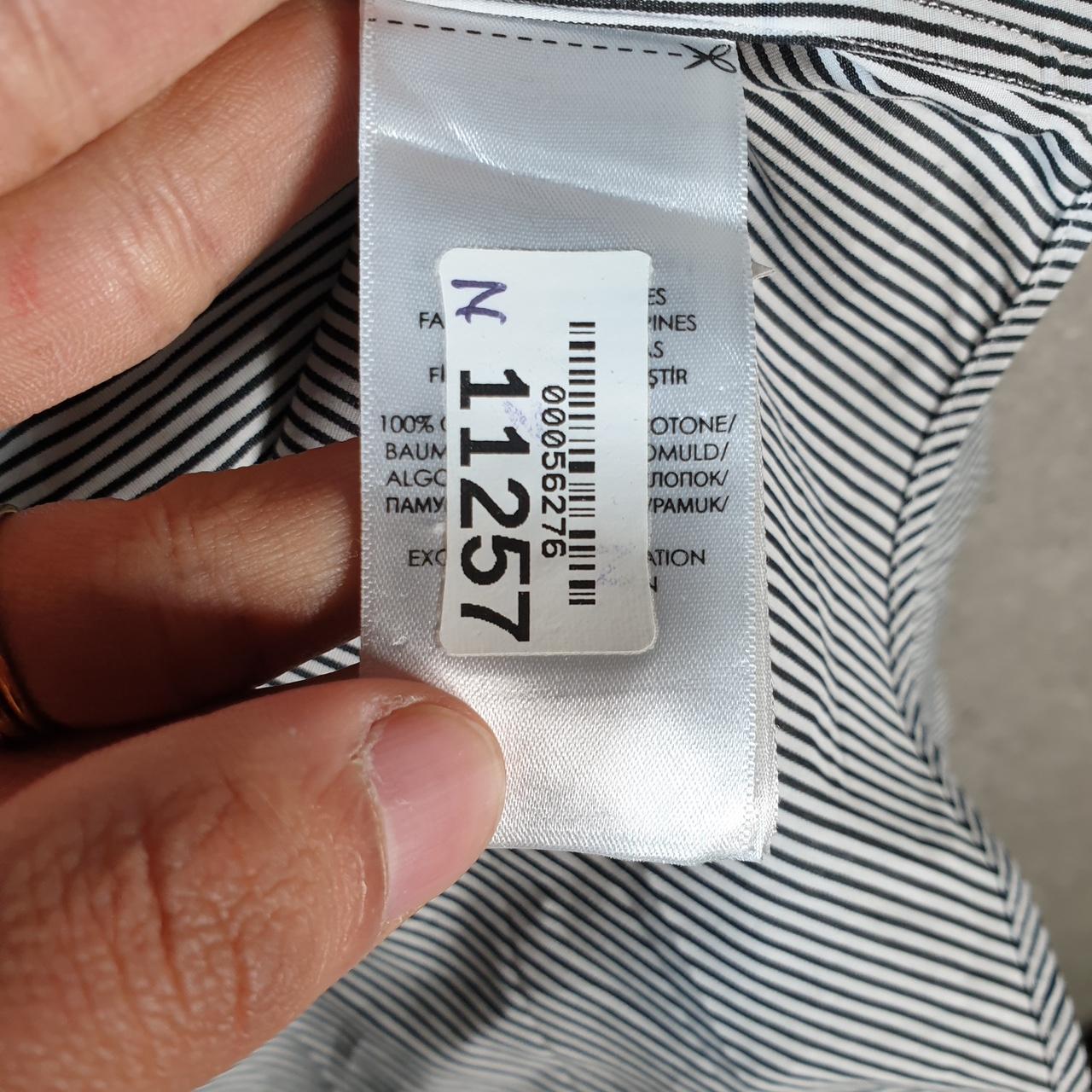 Vintage Ralph Lauren Button Down Shirt Men’s Large Black Striped Classic Fit Cotton Big Fish Vintage