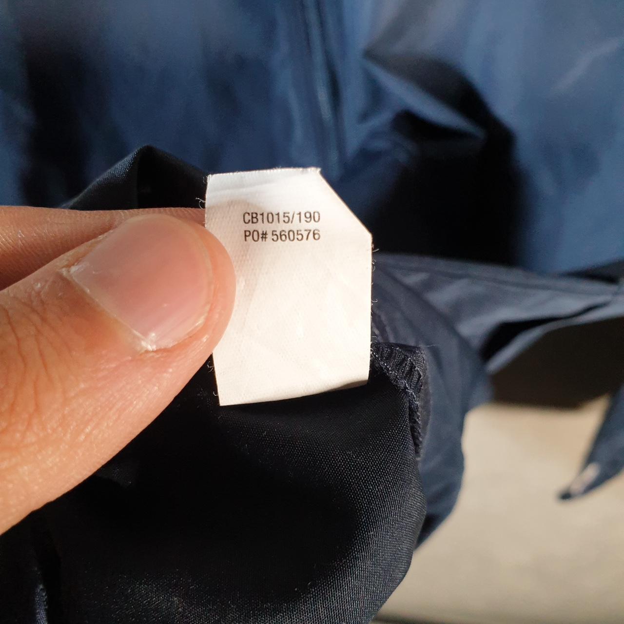 Vintage Champion Windbreaker Track Jacket Mens Medium Blue Logo Full Zip Hooded