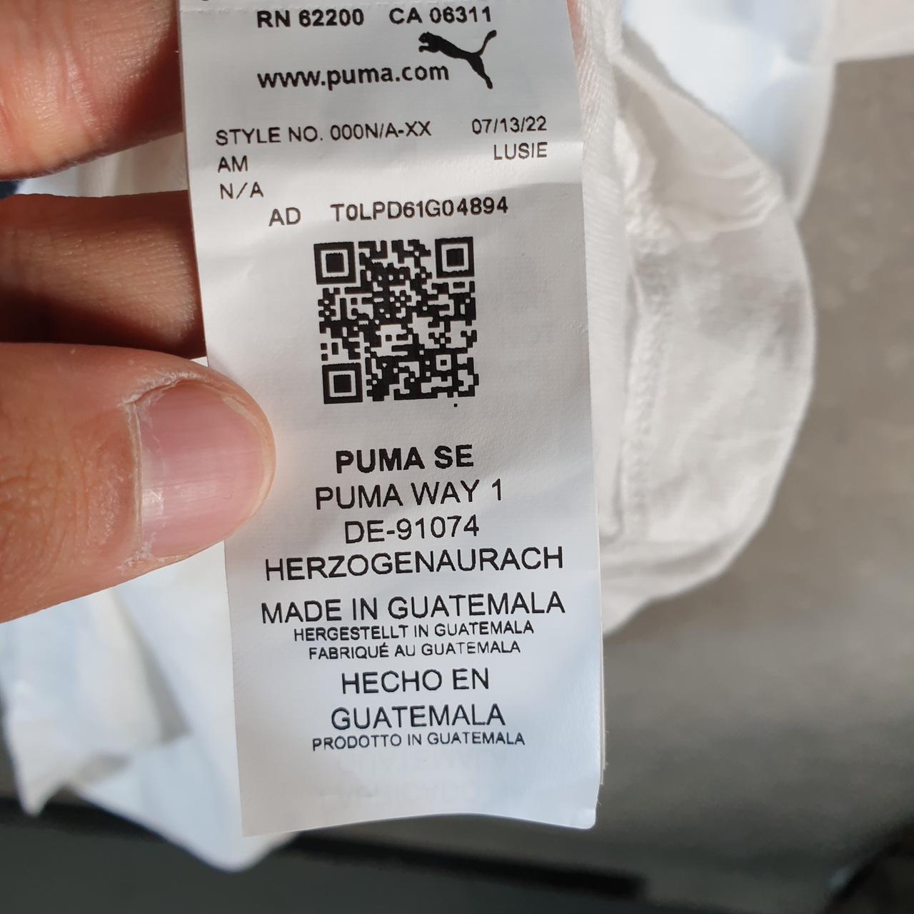 Vintage Puma Spellout T Shirt Mens XL White sports Logo Athletic