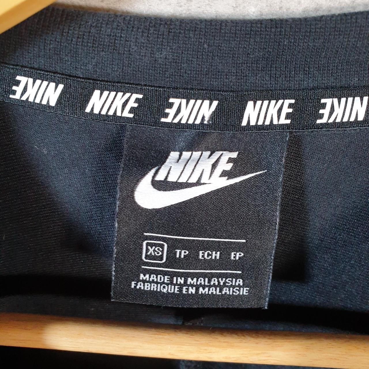 Vintage Nike Centre Spellout Sweatshirt Womens XS Black Y2K Pullover Logo