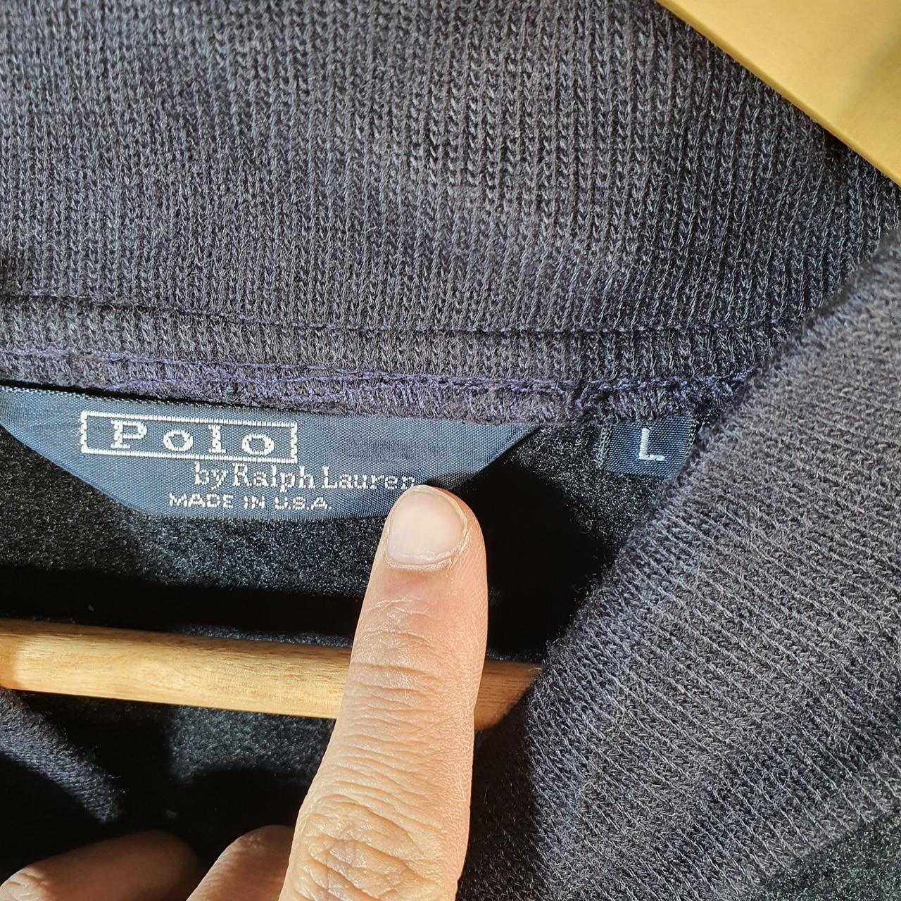 Vintage Ralph Lauren Polo 90s USA Fleece Sweatshirt Men’s Large Black Pony