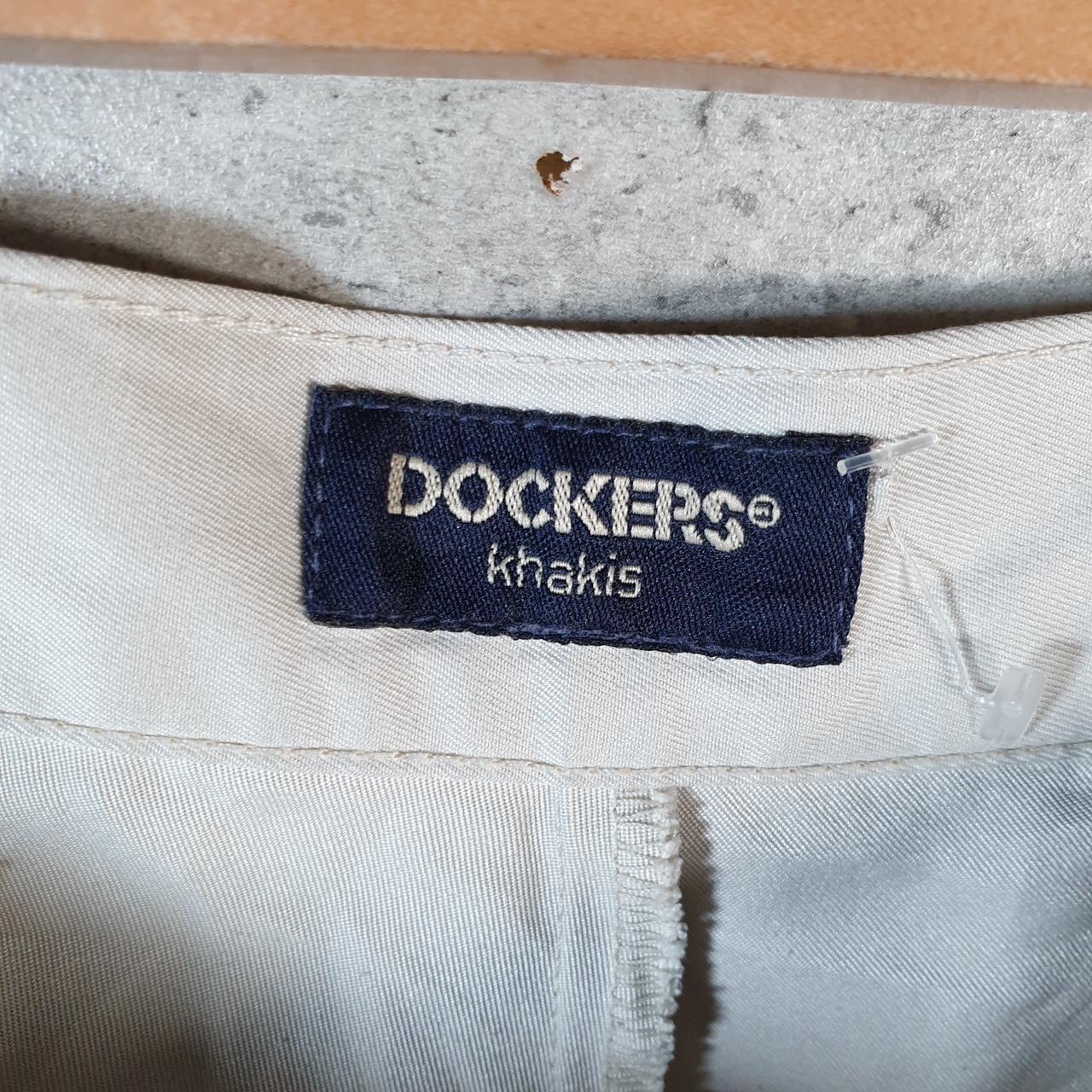 Vintage Dockers Shorts Jorts Cargo Men’s W36 Cream Baggy Cotton