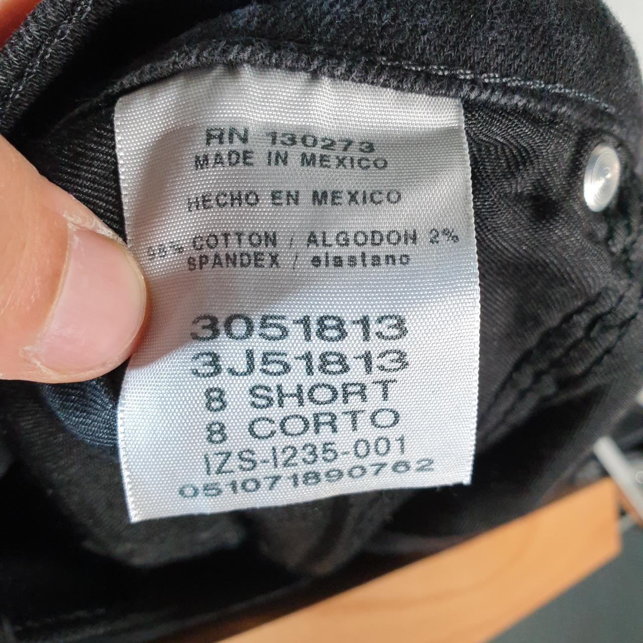 Vintage Lee Baggy Shorts Jorts Cargo Womens W30 Black Relaxed Denim