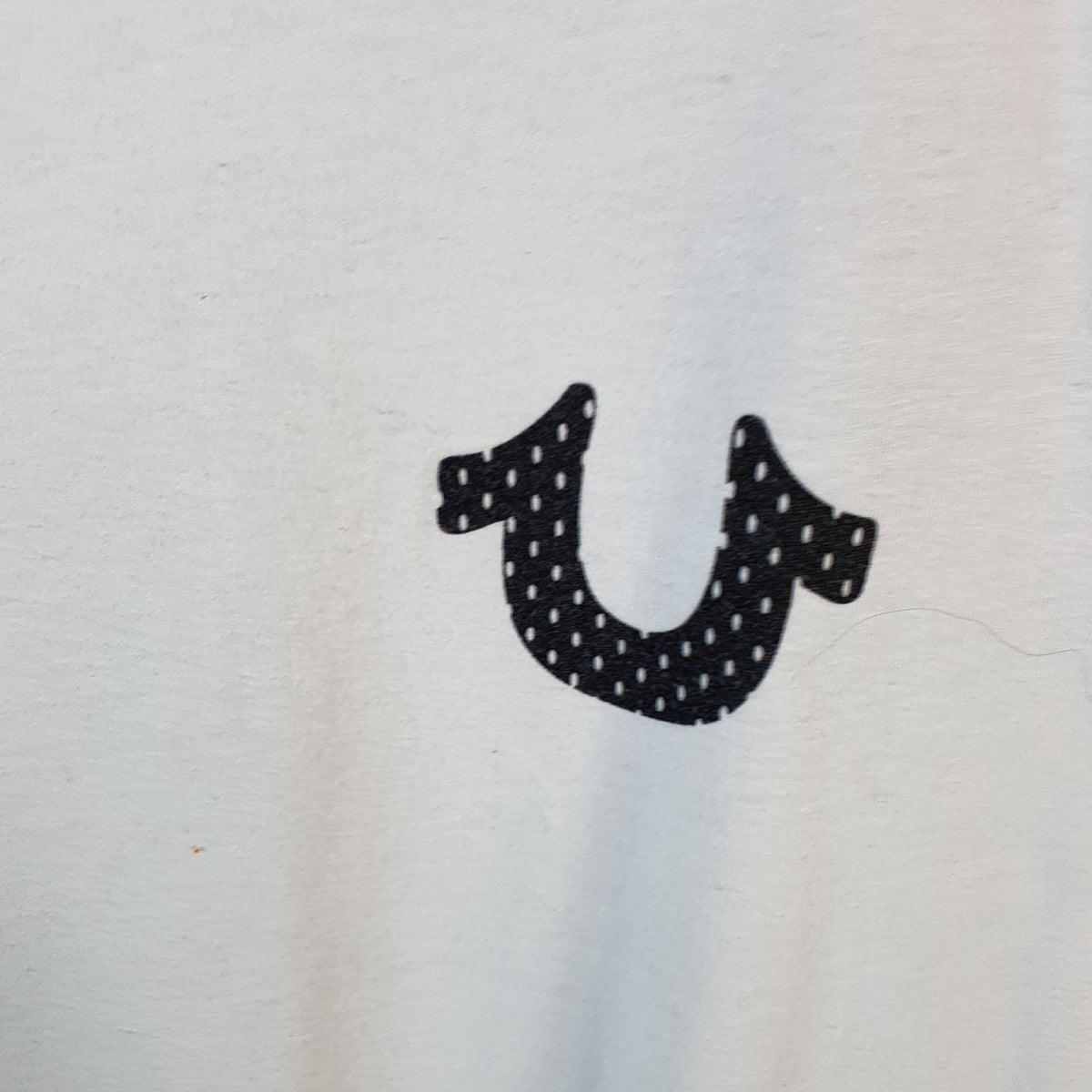 Vintage True Religion T Shirt Men’s 2XL White Graphic Spellout Logo