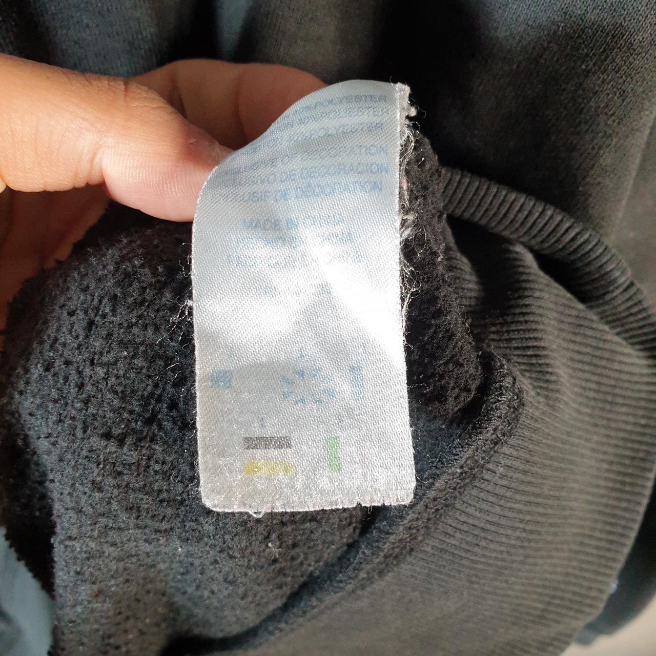 Vintage Champion Hoodie Womens Large Black Spellout Logo Pullover