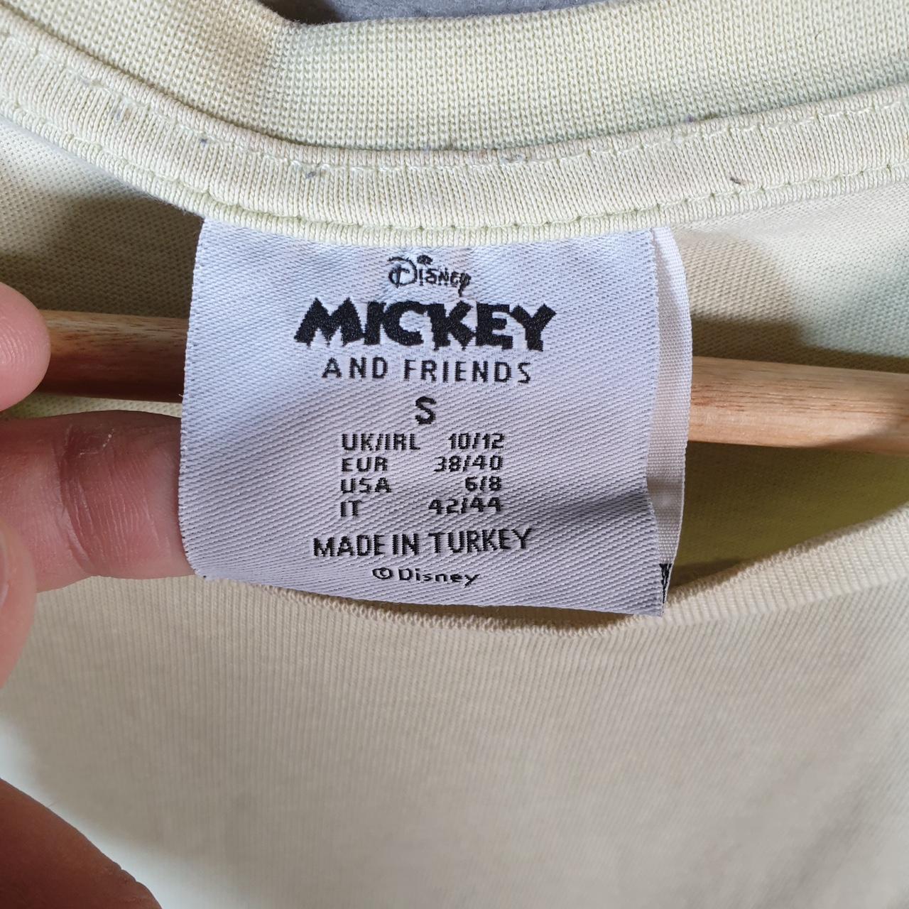 Vintage Disney Comics Land Mickey Mouse T Shirt Womens Small Yellow Graphic Cartoon