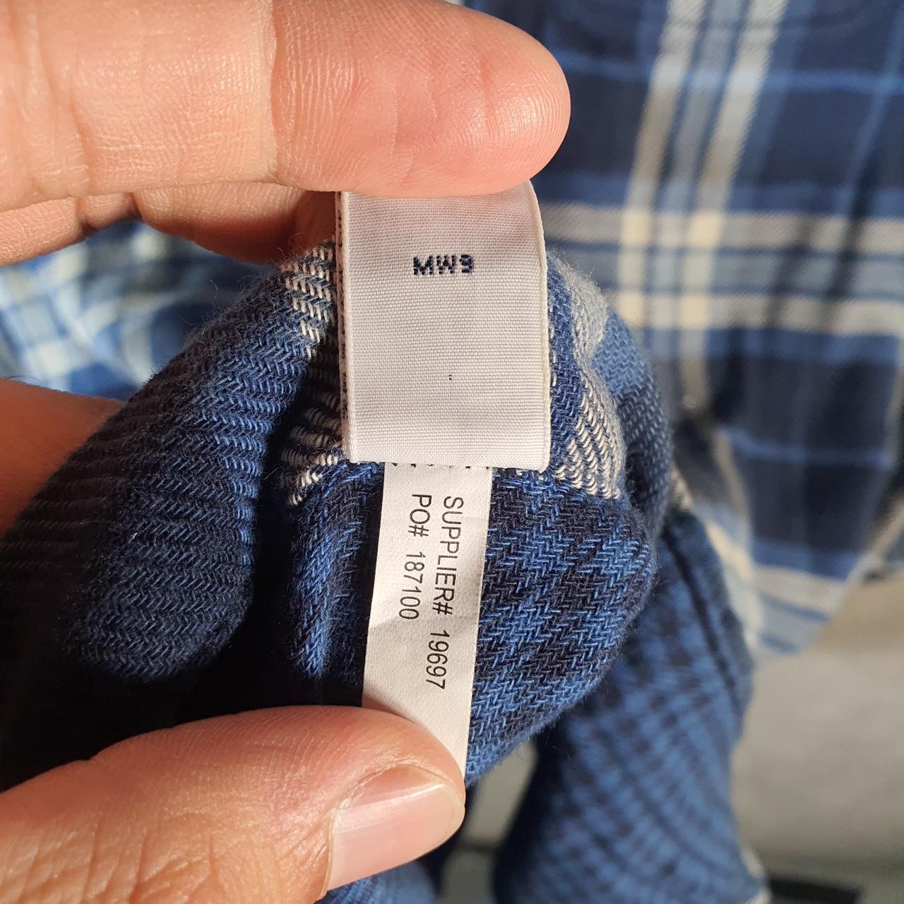 Vintage Ralph Lauren Button Down Shirt Men’s Medium Blue Checkered Cotton Pockets