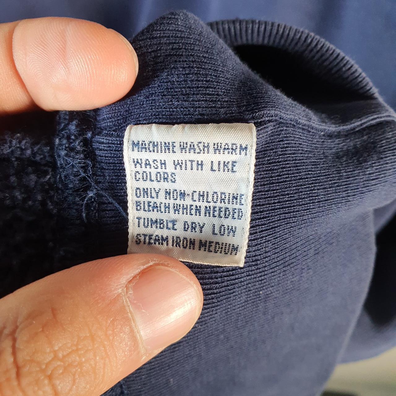 Vintage Ralph Lauren Polo Sweatshirt Men’s XL Navy Blue Boxy Baggy Cotton Pullover Pony