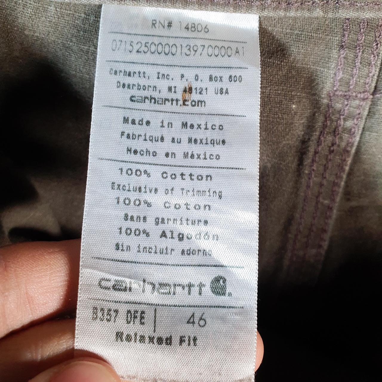 Vintage Carhartt Baggy Carpenter Shorts Jorts Cargo Men’s W46 Khaki Green Relaxed Fit Workwear A4851