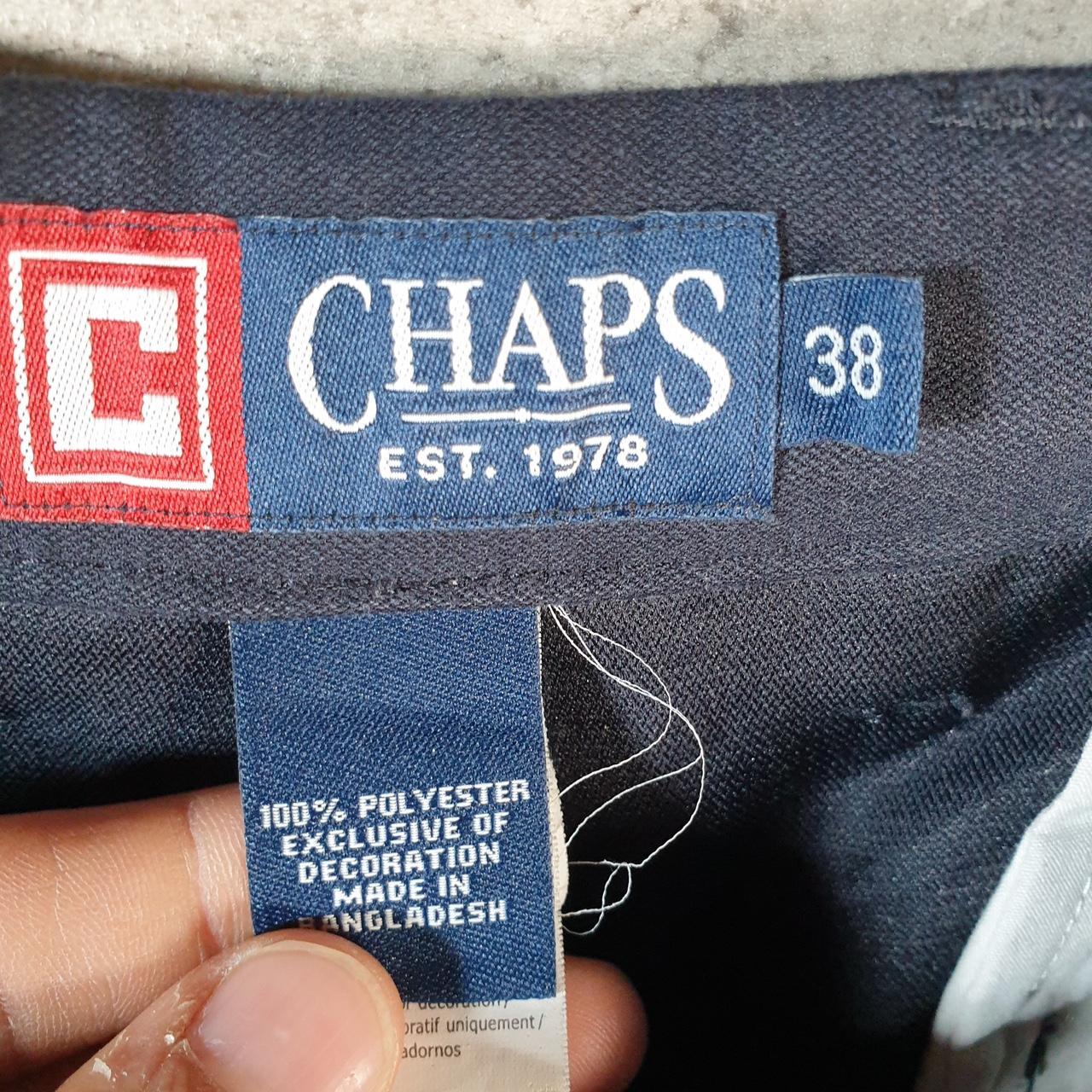 Vintage Chaps Ralph Lauren Shorts Jorts Cargo Men’s W38 Navy Blue Baggy Cotton