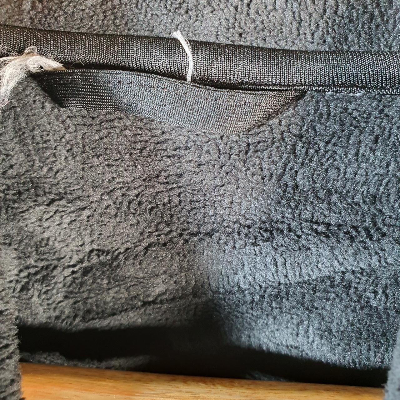 Vintage Adidas Climawarm Full Zip Fleece Hoodie Womens Large Black Spellout Logo Winter