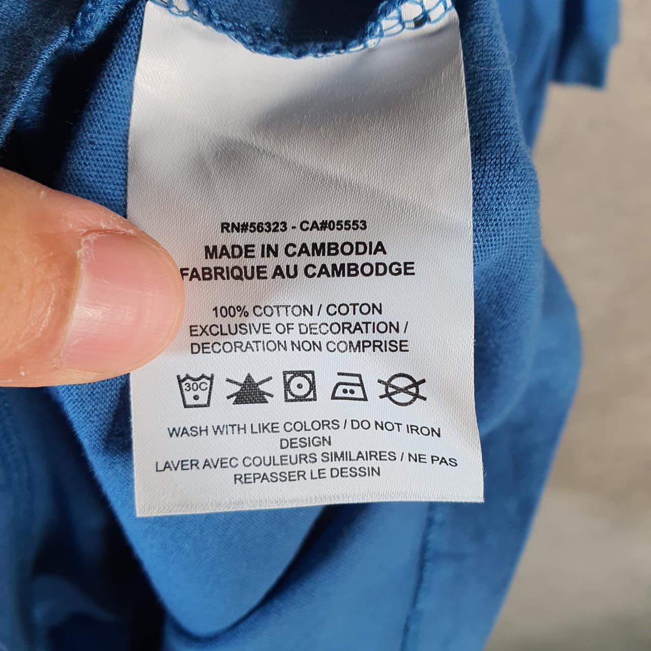 Vintage Nike Club T Shirt Men’s Large Blue Printed Single Swoosh Logo Athletic Big Fish Vintage