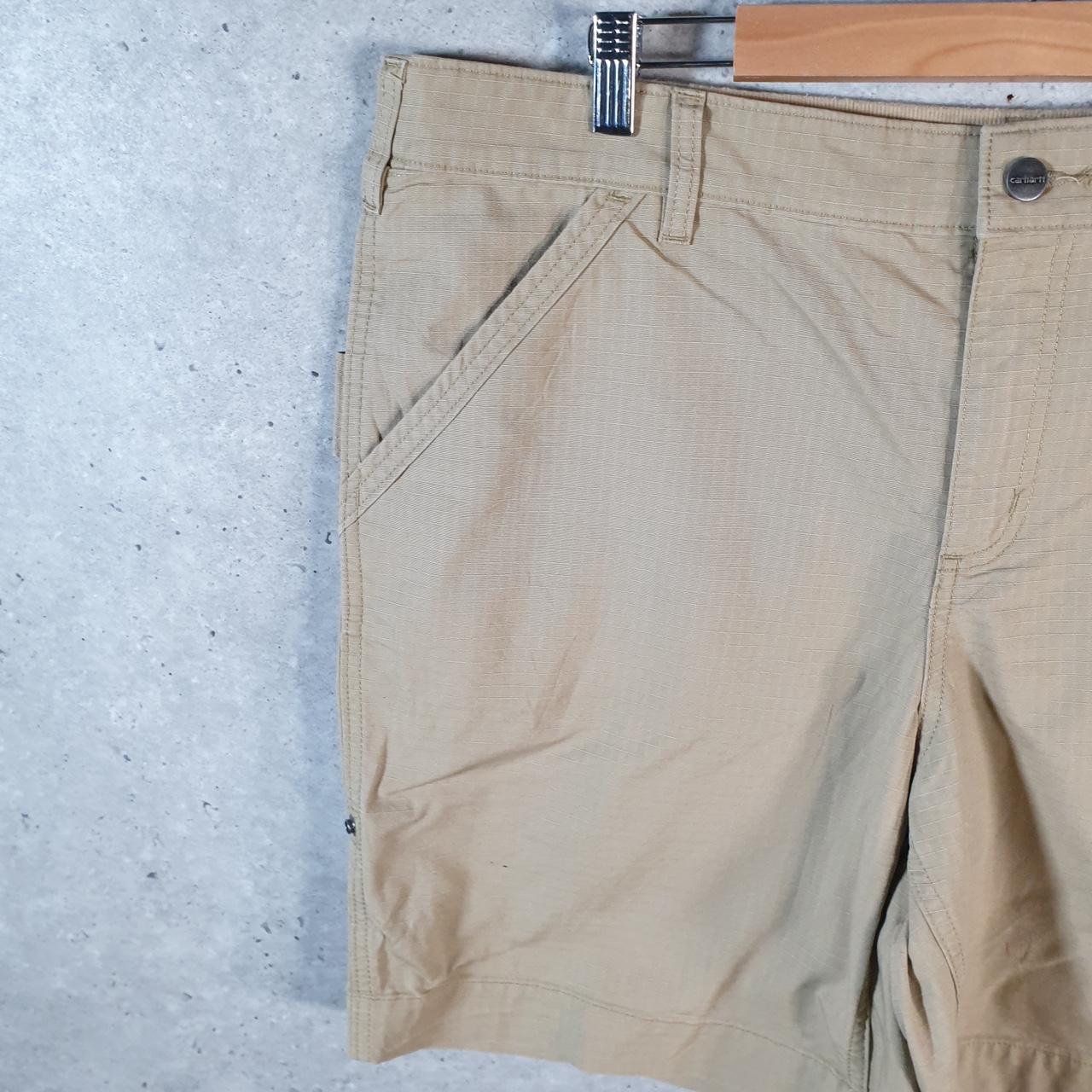 Vintage Carhartt Baggy Carpenter Shorts Jorts Cargo Womens W40 Brown Original Fit