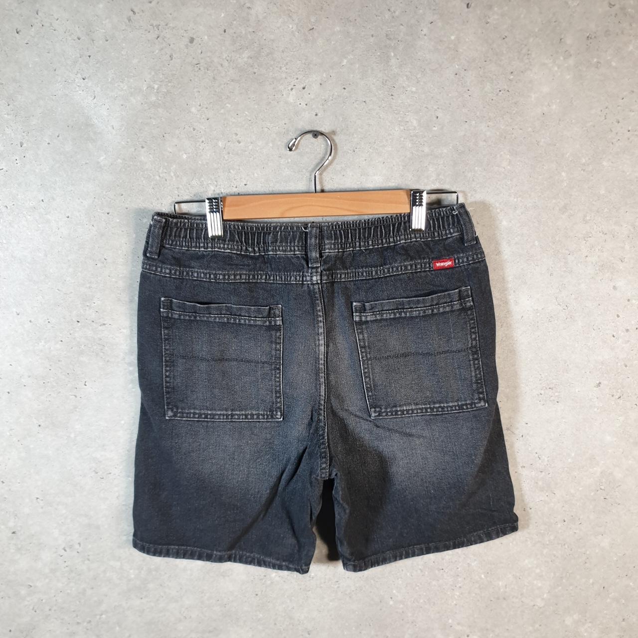 Vintage Wrangler Shorts Jorts Cargo Womens 2XL Grey Relaxed Denim