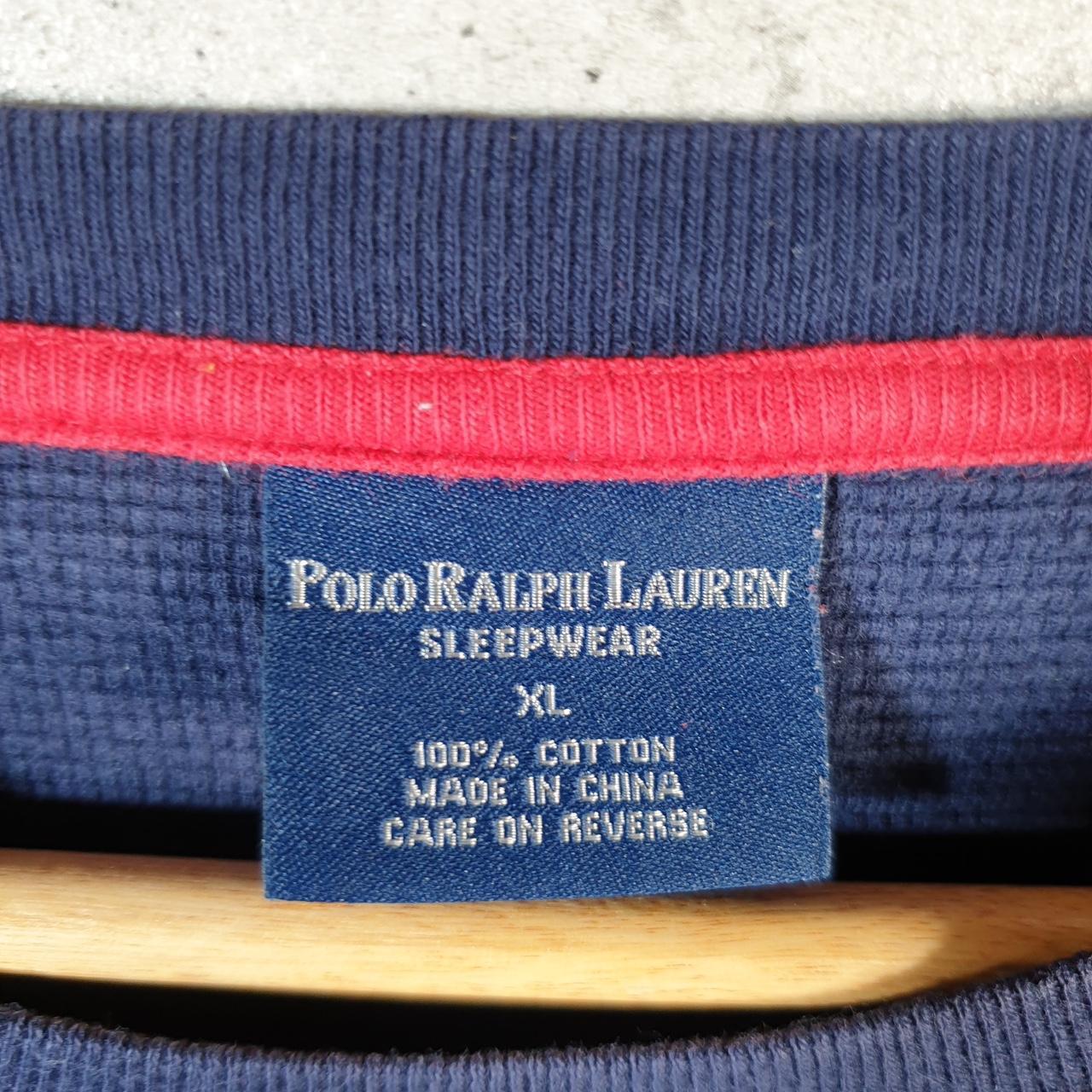 Vintage Ralph Lauren Polo Sleepwear Sweatshirt Men’s XL Navy Blue Cotton Pullover Pony