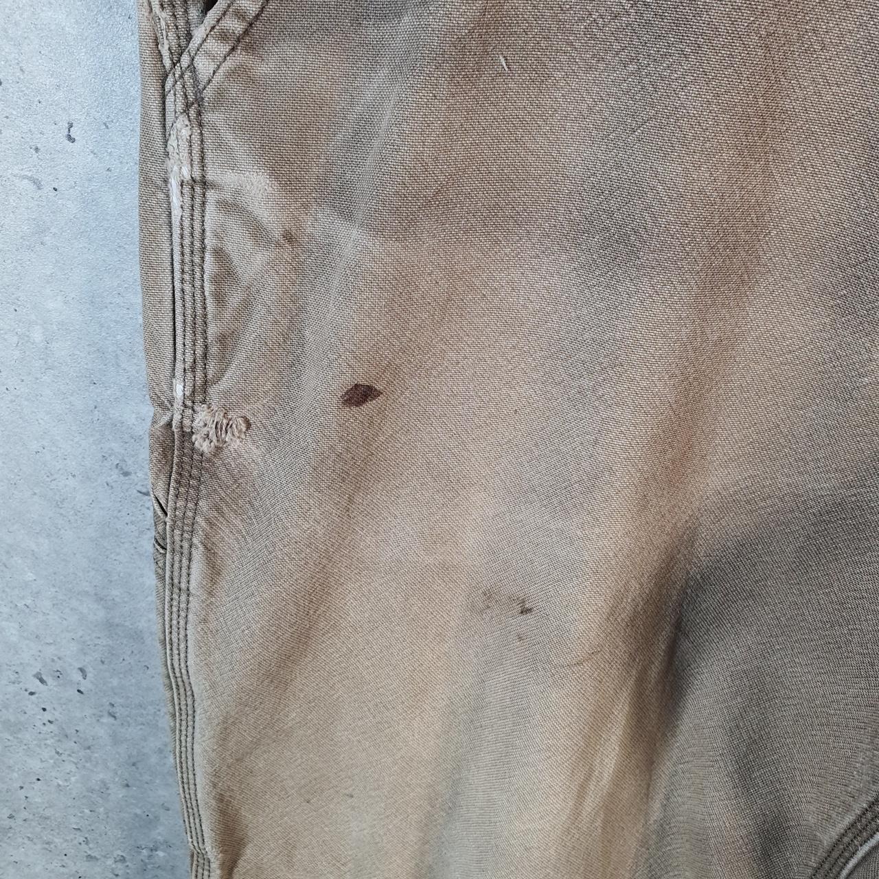 Vintage Carhartt Carpenter Trousers Mens W38 L32 Brown Relaxed Fit Workwear