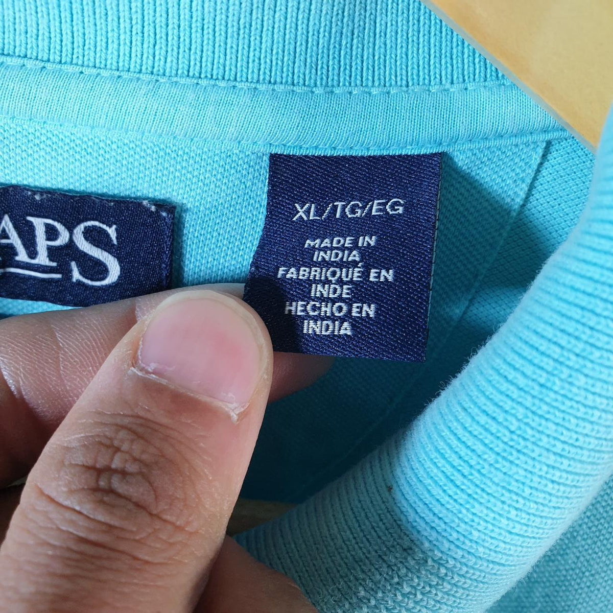 Vintage Chaps Ralph Lauren Polo Shirt Men’s XL Blue Stretch Fit Embroidered Logo
