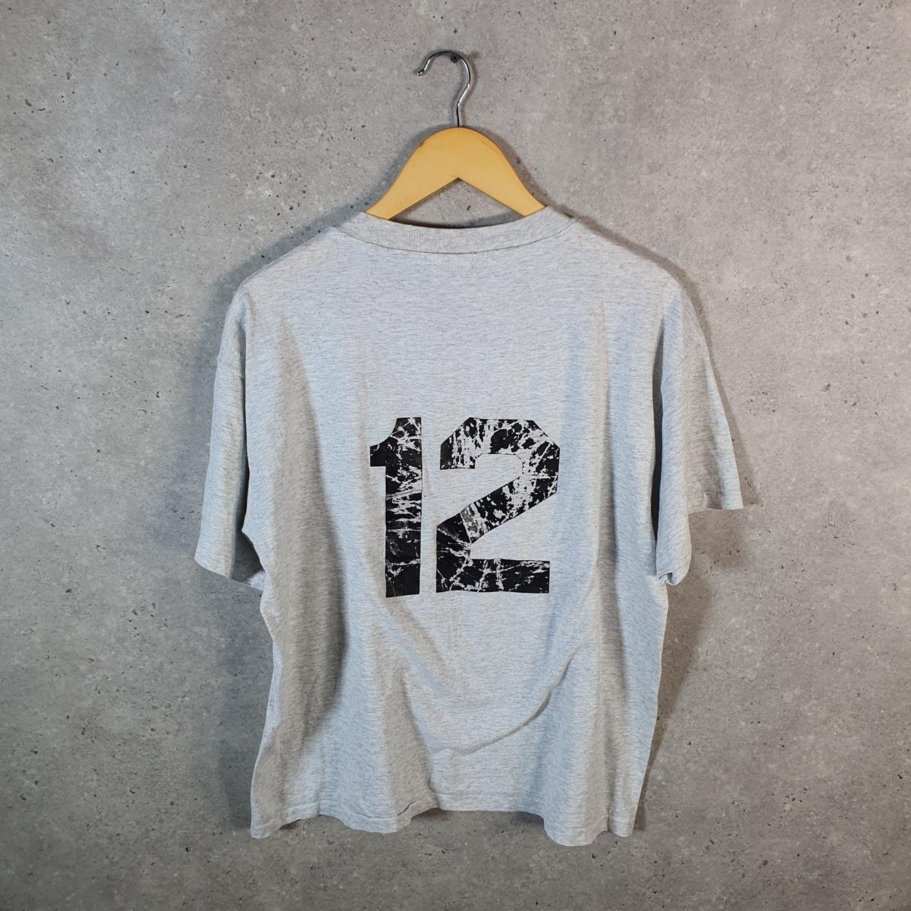 Vintage Hanes Madison Soccer 90s USA Single Stitch T Shirt Men’s Large Grey